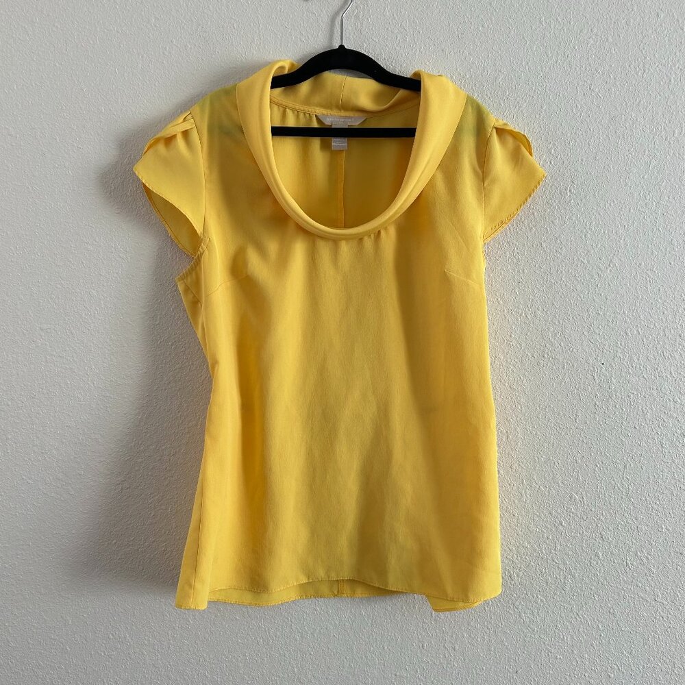 Banana Republic, Medium, Yellow Blouse Top